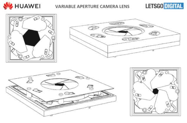 华为6叶片可变光圈智能机摄像头专利曝光